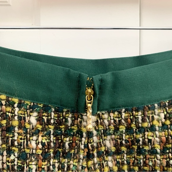 Kate Spade Green Tweed Skirt - Picture 8 of 10